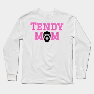 Hockey Goaltender mom pink Long Sleeve T-Shirt